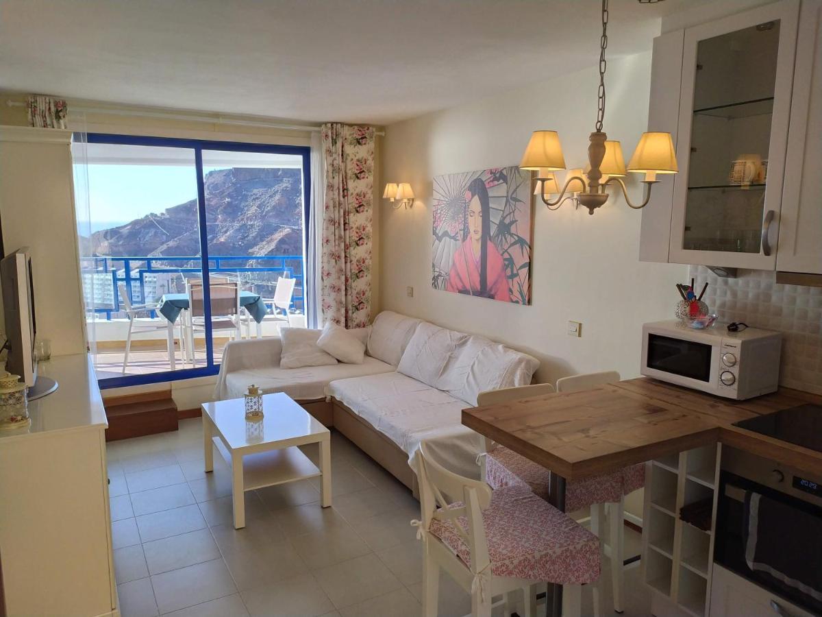 Ocean View Apartment In Taurito, Mogan - Top Floor المظهر الخارجي الصورة
